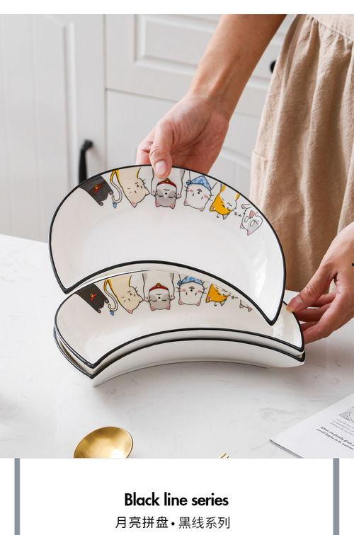 网红月亮餐具套装图片,网红爆款，打造浪漫餐桌美学